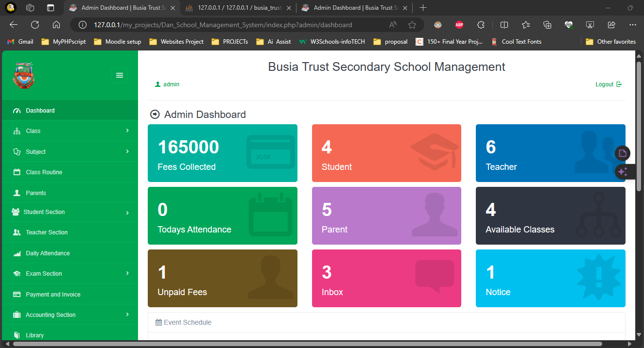 Busia Trust Secondary School SMS